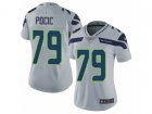 Women Nike Seattle Seahawks #79 Ethan Pocic Vapor Untouchable Limited Grey Alternate NFL Jersey