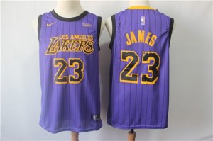 Lakers #23 Lebron James 2019 City Edition Nike Swingman Jersey