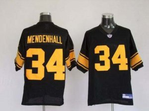 nfl pittsburgh steelers #34 mendenhall black(yellow number)