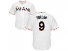 Youth Miami Marlins #9 Dee Gordon White Cool Base Stitched MLB Jersey