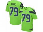 Mens Nike Seattle Seahawks #79 Ethan Pocic Elite Green Rush NFL Jersey