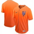 Mets Blank Orange Drift Fashion Jersey