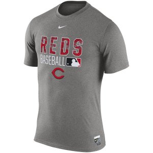 MLB Men\'s Cincinnati Reds Nike 2016 AC Legend Issu T-Shirt - Gray