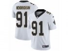 Mens Nike New Orleans Saints #91 Trey Hendrickson Vapor Untouchable Limited White NFL Jersey