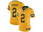 Women Nike Green Bay Packers #2 Mason Crosby Limited Gold Rush NFL Jersey
