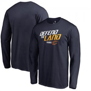 Cleveland Cavaliers Fanatics Branded 2018 NBA Playoffs Slogan Long Sleeve T-Shirt Navy