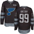 St. Louis Blues #99 Wayne Gretzky Black 1917-2017 100th Anniversary Stitched NHL Jersey