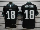 Nike NFL Philadelphia Eagles #18 Jeremy Maclin Black Jerseys(Elite)