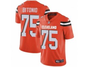 Nike Cleveland Browns #75 Joel Bitonio Vapor Untouchable Limited Orange Alternate NFL Jersey