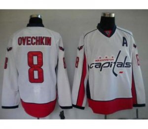 nhl washington capital #8 ovechkin white[a patch]