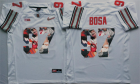 Ohio State Buckeyes 97 Joey Bosa White With Silver Logo Portrait Number College Jersey