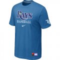 Tampa Bay Rays light Blue Nike Short Sleeve Practice T-Shirt