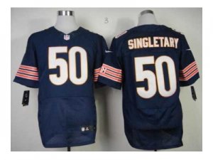 Nike Chicago Bears #50 singletary blue jerseys[Elite]