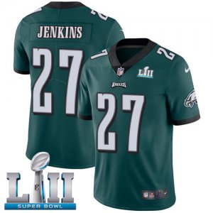 Nike Eagles #27 Malcolm Jenkins Green 2018 Super Bowl LII Vapor Untouchable Player Limited Jersey