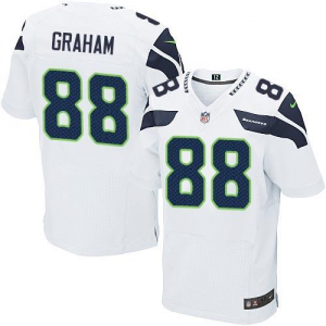 Nike Seattle Seahawks #88 Jimmy Graham white jerseys(Elite)