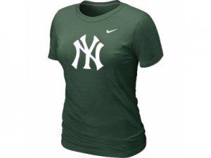 Women MLB New York Yankees Heathered D.Green Nike Blended T-Shirt