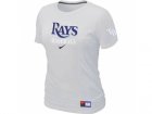 Women Tampa Bay Rays Nike White Short Sleeve Practice T-Shirt