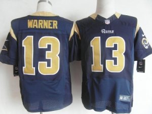 Nike NFL st. louis rams #13 warner blue jerseys[Elite]