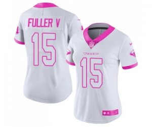 Women\'s Nike Houston Texans #15 Will Fuller V Limited Rush Fashion Pink NFL Jersey