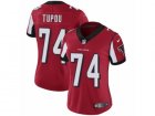 Women Nike Atlanta Falcons #74 Tani Tupou Red Team Color Vapor Untouchable Limited Player NFL Jersey