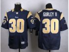 Nike St. Louis Rams #30 Todd Gurley II Navy Blue jerseys(Elite)