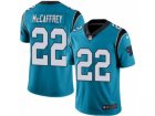 Men's Nike Carolina Panthers #22 Christian McCaffrey Limited Blue Rush NFL Jersey