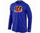 Nike Cincinnati Bengals Logo Long Sleeve T-Shirt BLUE