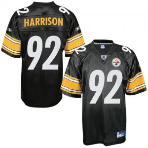 youth pittsburgh steelers #92 harrison black