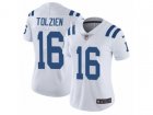 Women Nike Indianapolis Colts #16 Scott Tolzien Vapor Untouchable Limited White NFL Jersey