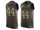 Mens Nike Washington Redskins #44 John Riggins Limited Green Salute to Service Tank Top NFL Jersey