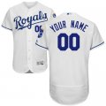 2016 Men Kansas City Royals Majestic White Flexbase Authentic Collection Custom Jersey