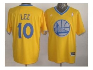 nba golden state warriors #10 lee yellow[2013 Christmas edition]