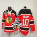 nhl jerseys chicago blackhawks #10 sharp red[pullover hooded sweatshirt A][2013 Stanley cup champions]