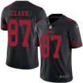 Mens Nike San Francisco 49ers #87 Dwight Clark Elite Black Rush NFL Jersey