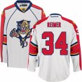 Mens Reebok Florida Panthers #34 James Reimer Premier White Away NHL Jersey
