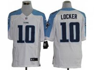 Nike Tennessee Titans #10 Jake Locker White Elite Jerseys