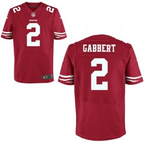 Mens NFL Kickoff-San Francisco 49ers #2 Blaine Gabbert Scarlet Elite Jersey