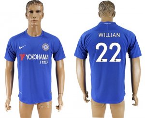 2017-18 Chelsea 22 WILLIAN Home Thailand Soccer Jersey