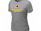 Women Washington RedSkins L.Grey T-Shirt