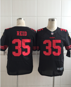 Nike San Francisco 49ers #35 Eric Reid Black Alternate Jerseys(Limited)