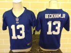 kids Nike New York Giants #13 Beckham jr blue Jerseys