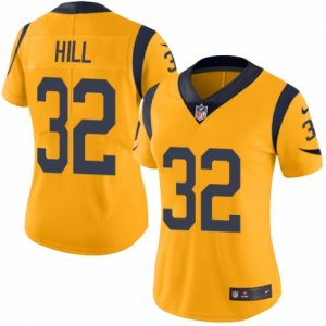 Women\'s Nike Los Angeles Rams #32 Troy Hill Limited Gold Rush NFL Jersey