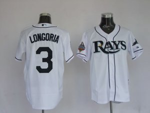 MLB Jerseys Tampa Bay Rays #3 Longoria White