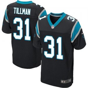 Nike Carolina Panthers #31 Charles Tillman Black Jerseys(Elite)