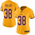 Women's Nike Washington Redskins #38 Kendall Fuller Limited Gold Rush NFL Jersey