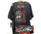 Nike jerseys san francisco 49ers #81 boldin black[Elite lights out signature]