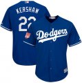 Dodgers #22 Clayton Kershaw Royal 2019 Spring Training Cool Base Jersey