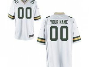 Nike Green Bay Packers Customized Game White Jersey