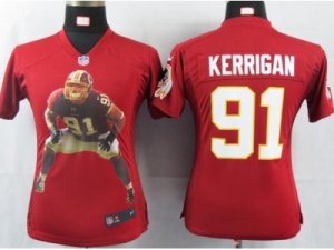 Nike Women NFL washington redskins #91 kerrigan red[portrait fashion]jerseys