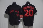 Blue Jays #20 Josh Donaldson Black Cool Base Jersey